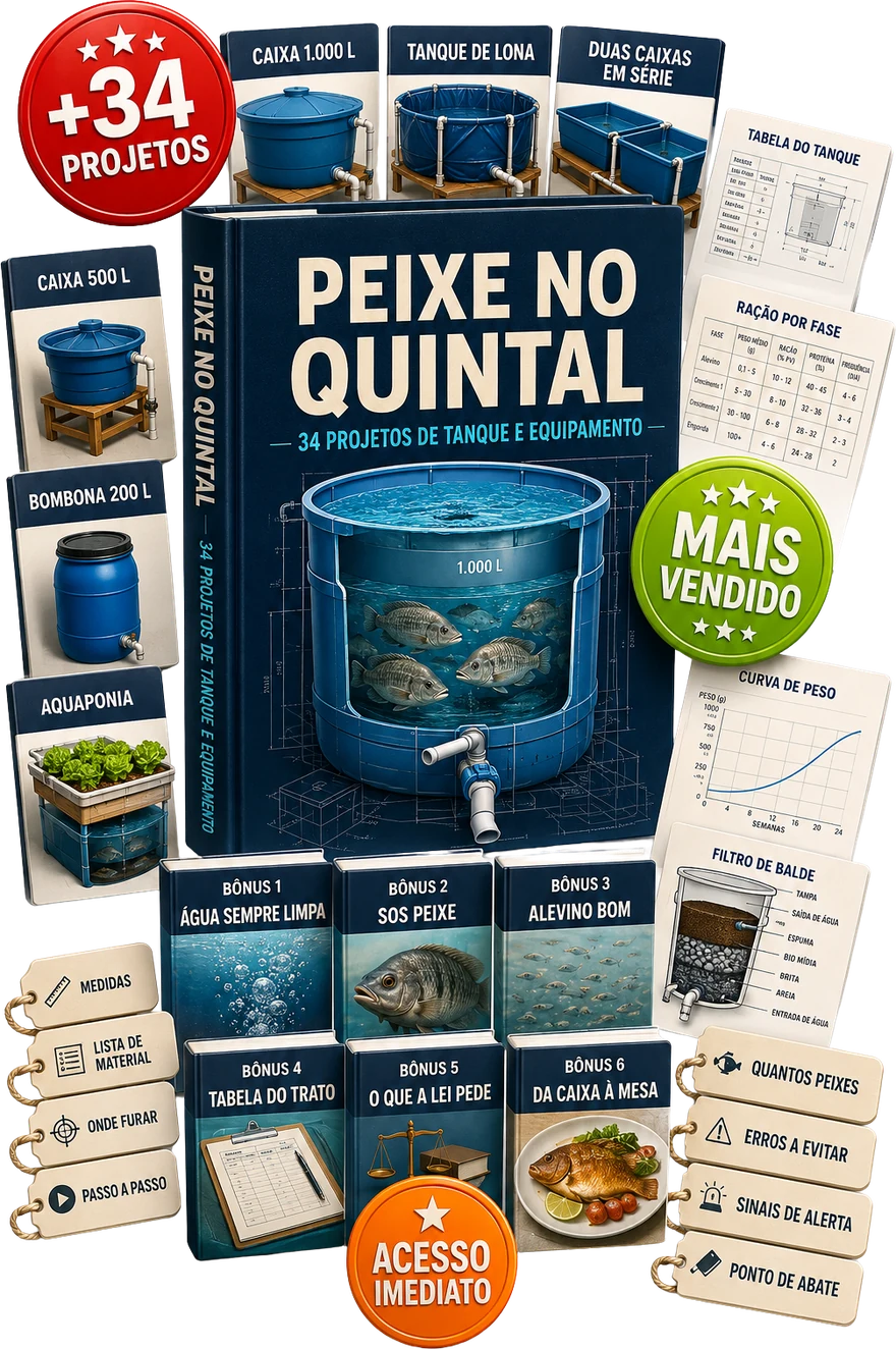 Peixe no Quintal — tudo que vem no kit